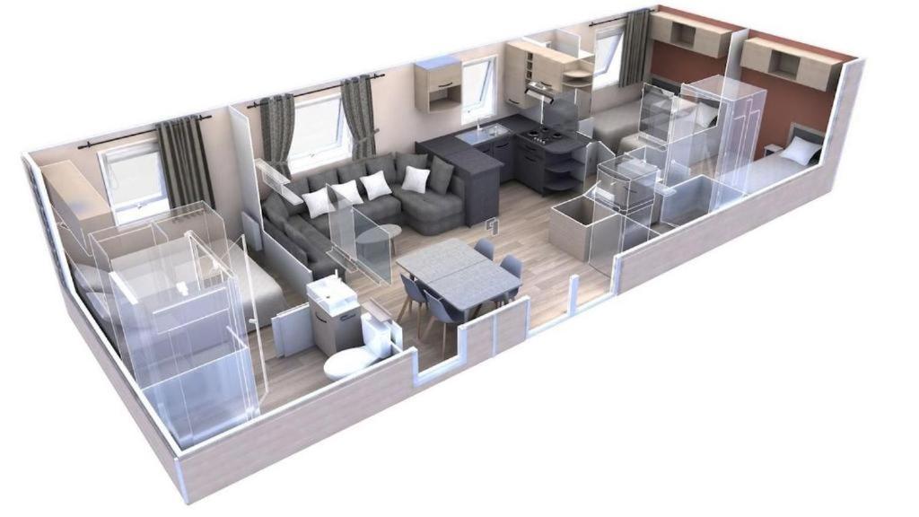 Mobile Home 3 Chambres 2 Salles De Bains Dans Camping 4 Etoiles Aux Charmettes Mh K168 Les Mathes Eksteriør billede